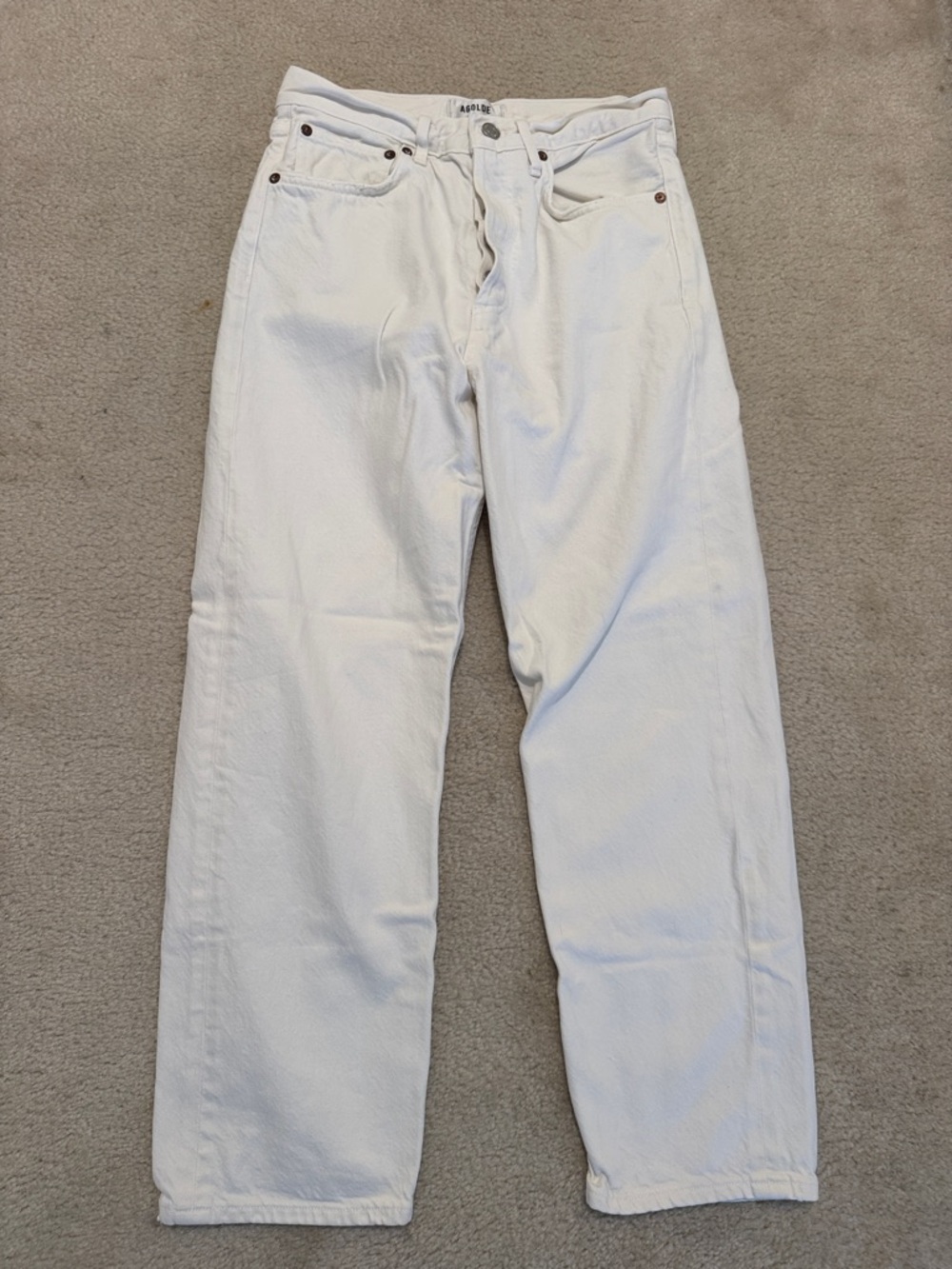 AGOLDE - 90s Crop White Jeans size 26